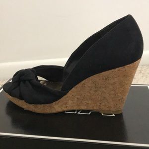 H&M black wedges